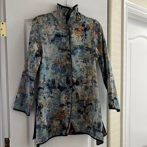 Abstract Patterned Women's Coat